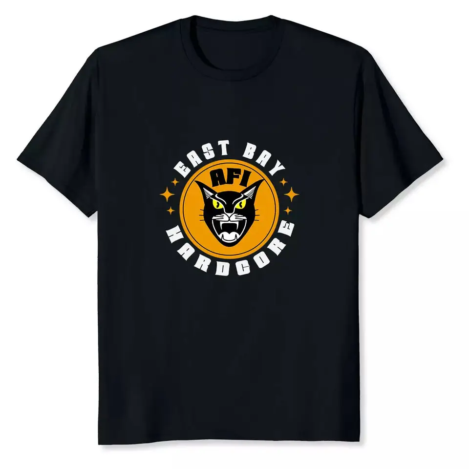 Nové retro tričko AFI East Bay Head Cat Logo