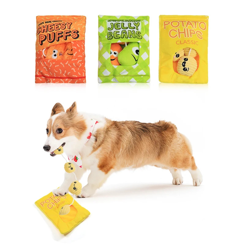 Nové roztomilé občerstvenie psa skrývajú plyšové hračky Interaktívne hračky Pet Supplies
