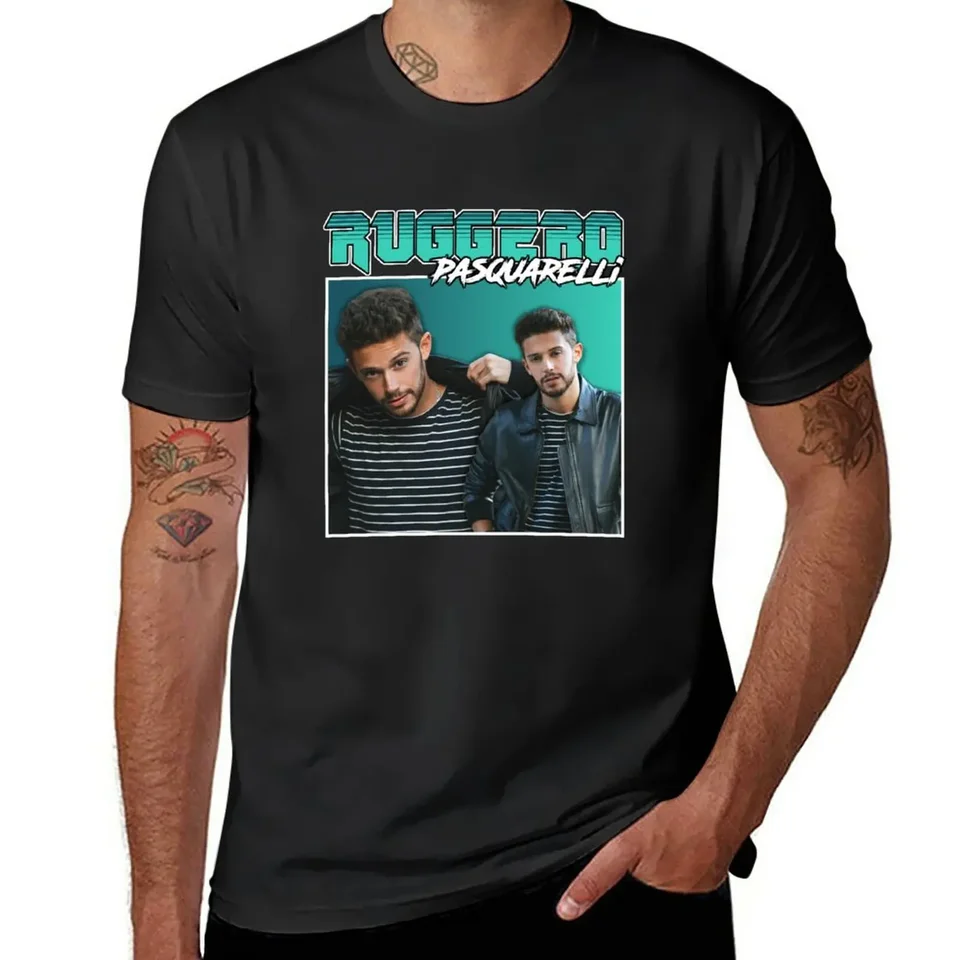 Nové Ruggero Pasquarelli Retro Design Tričko s krátkym rukávom TEE Vintage oblečenie prázdne tričká Men tréning košele