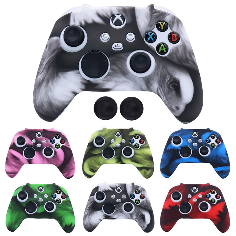 Nové silikónové mäkké ochranné gamepadové puzdrá hraje na handstick Coverstick Cover s krytmi s paličkou pre pokožku Xbox Series S/X
