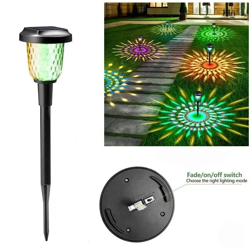Nové solárne vianočné svetlá Small Starburst Dynamic Lawn Lamp vodotesná vzorka záhradné svetlá terasa dekoratívna dekorácia