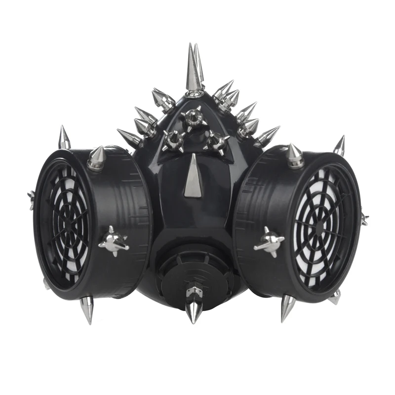 Nové steampunk maska ​​na tvár punk gotické skalné doplnky Nivets oceľové steampunk cosplay cosplay muži Masky Masky