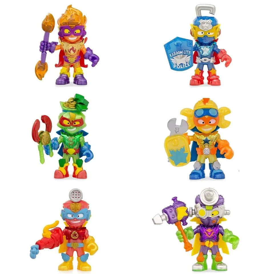 Nové série Superthings Rescue Force Collection Hračky 6 Kazoom Kids s bojovými doplnkami Boys vianočné darčeky
