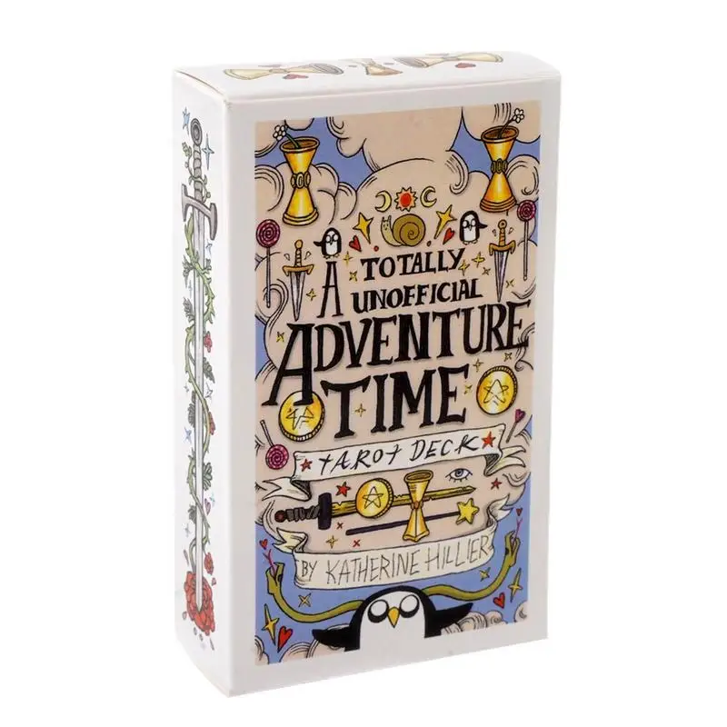 Nové tarotové paluby 78ks dobrodružné karty kniha English Edition Tarot Decks s sprievodcom pre dievčatá Začiatočníci Tarot