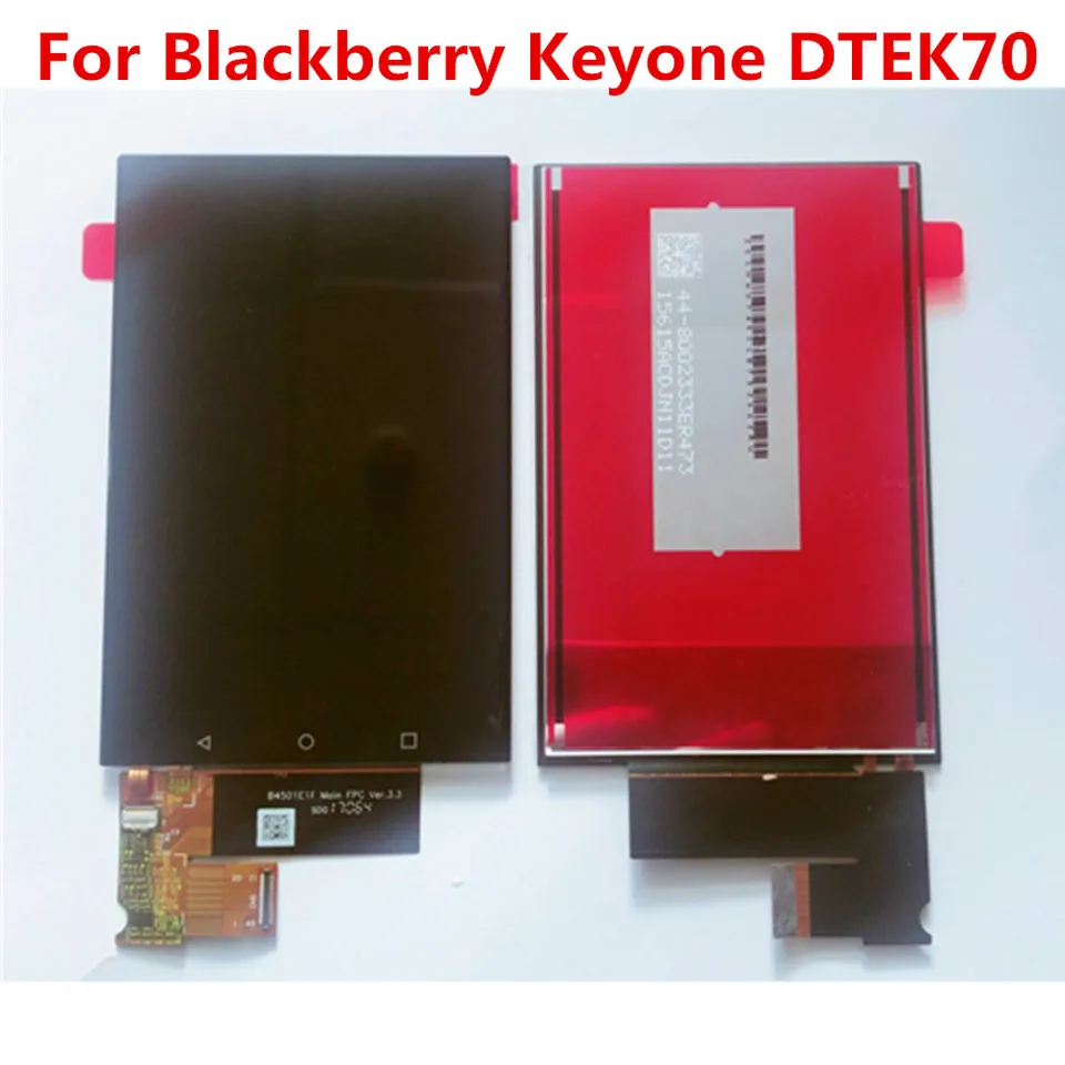 Nové testované dobre pre BlackBerry Keyone Dtek70 Kláves Jeden LCD Displej DIGITZER Zostava +dotyková obrazovka 1620*1080 4.5 '' Panel Glass