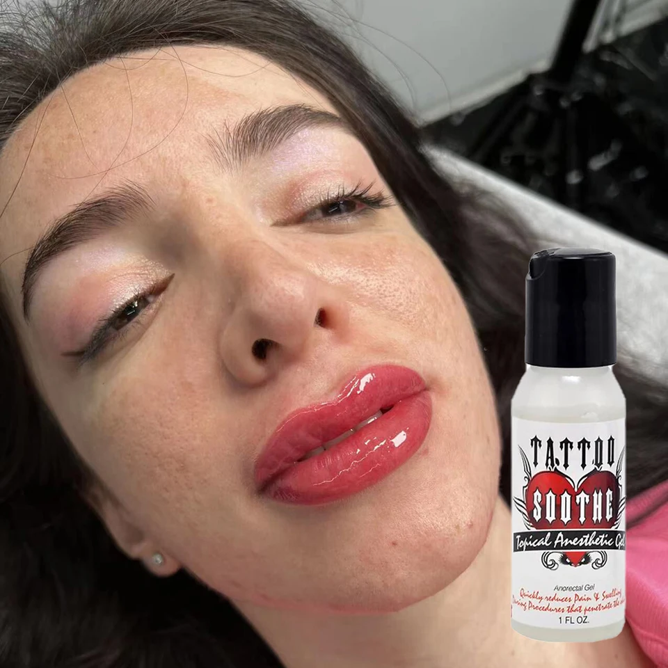 Nové tetovanie upokojujú sekundárny gél pre permanentné make -up pery a mikrobladové tetovacie doplnky na obočie