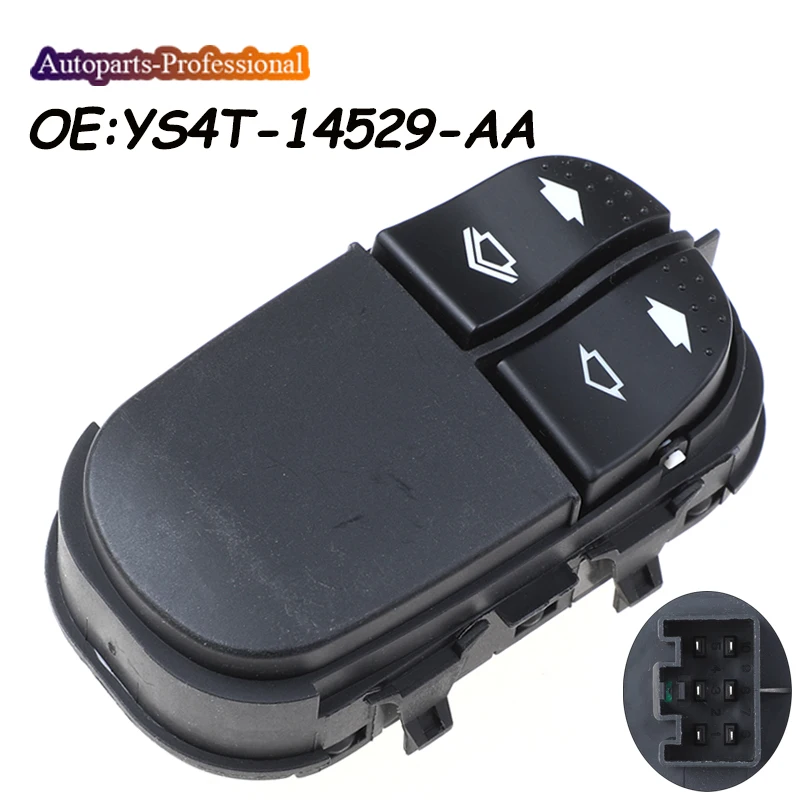 Nové tlačidlo Hlavného prepínača okna YS4T14529AA YS4T-14529-AA 7S4T-14529-AA 1327953 pre Ford Focus MK1 FUCUS CAK 1998-2005