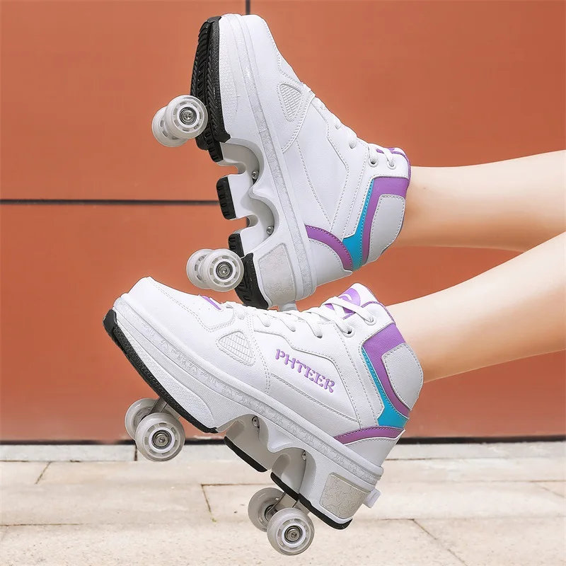 Nové topánky na korčuľovanie deformácie parkourné topánky deti Dospelí unisex tenisky Street Urban Fitness FSK Quad Skating topánky