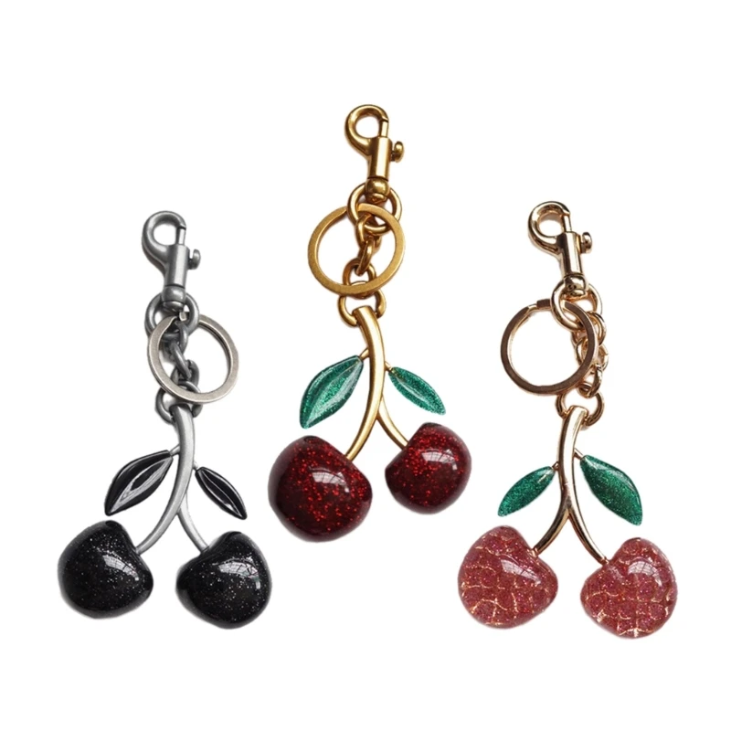 Nové trendové čerešňové kúzlo príslušenstvo Dámska taška alebo prívesok Keychain Cherry Adornment Individualizovaná dekorácia tašky pre ženy