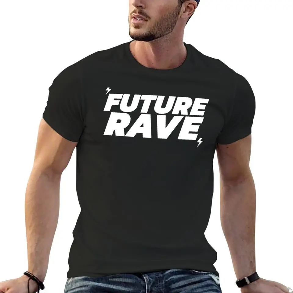 Nové tričká Future Rave Tričko krátke tričká Tričká Muž Hrubé váhy tričká Blúzka nadmerne prepadnuté tričká pre mužov