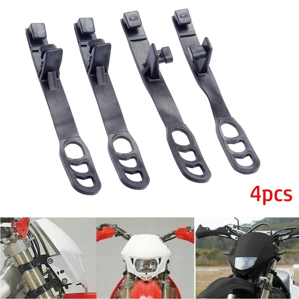 Nové užitočné gumové motocykle svetlometov 4ks/príslušenstvo Kit