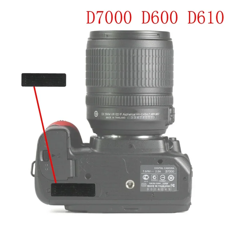Nové veko terminálu gumového spodného krytu uzáveru pre Nikon D750 D850 D800 D600 D610 D7000 D7100 D7200 DSLR DSLR Opravy kamery
