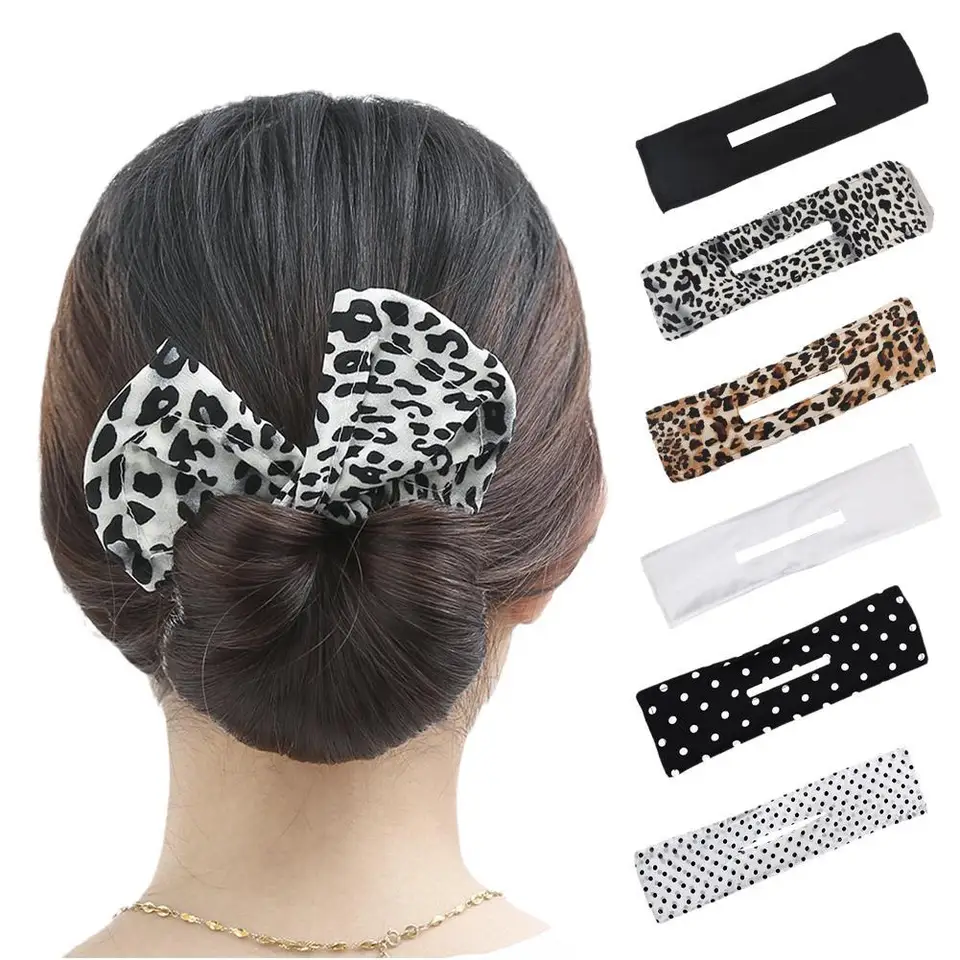 Nové viacfarebné klip na vlasy Magic dámske kaderovanie Twist Twist French Stylish Donut Bun Maker Accessories