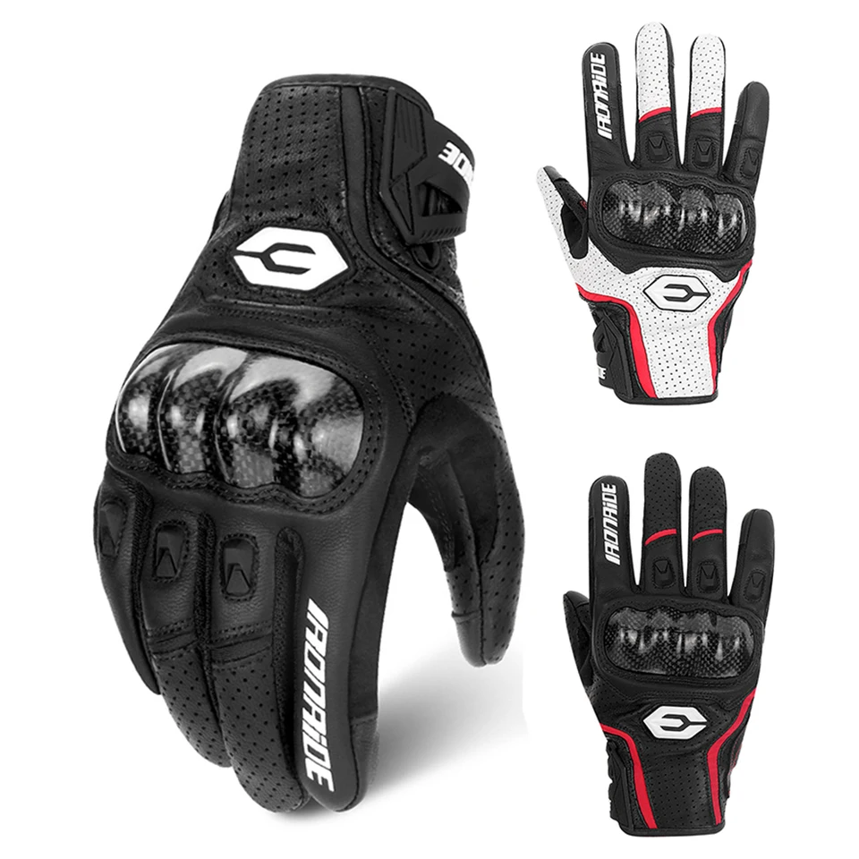 Nové vinobranie kožené motocyklové rukavice čierne opotrebenie Guantes dotykové protišmykové retro mužské motociker motokrosové rukavice