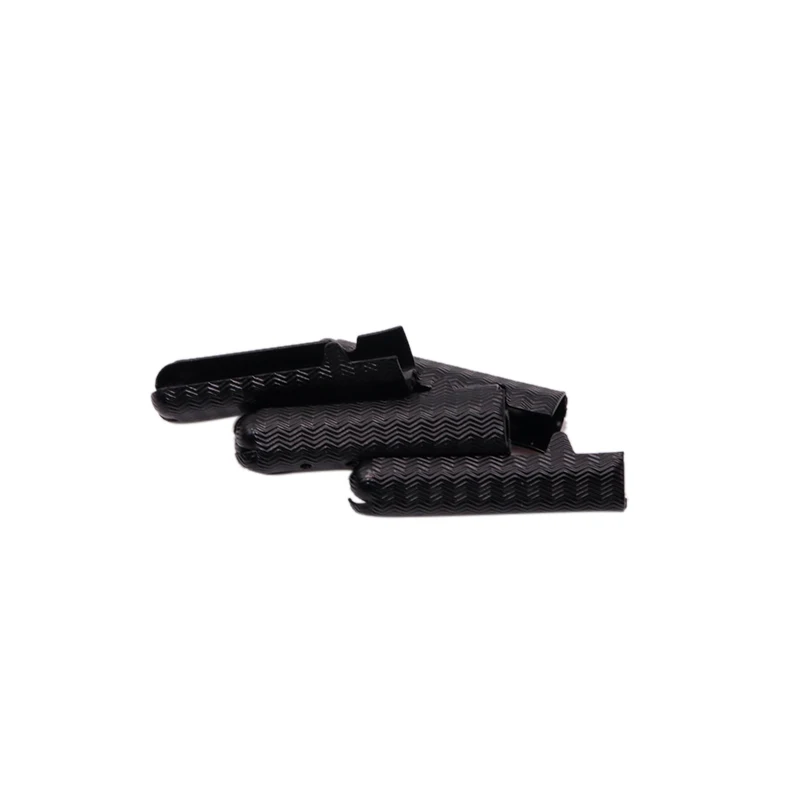 Nové Weiou 4 mm*22 mm lano konce 4 ks/lot elegantné čisto čierne aglety špirálové vzory Men Dám