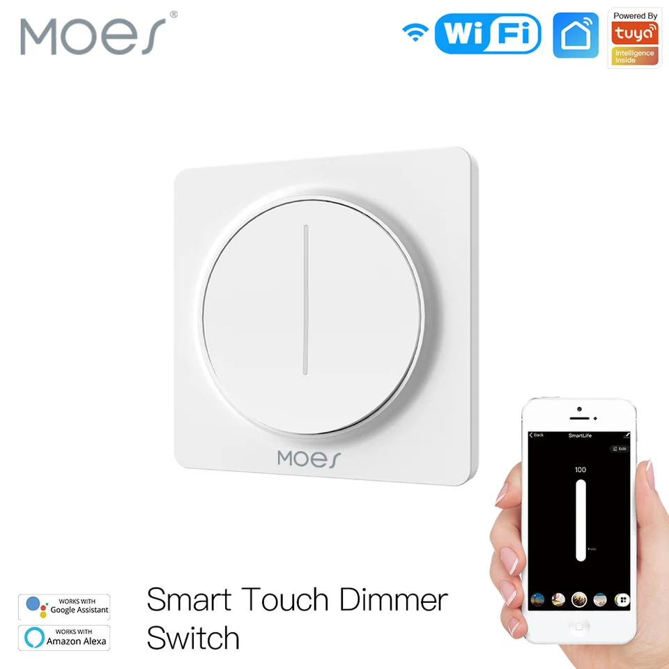 Nové WiFi Smart Touch Light Switch Switch Smart Life/Tuya App Diaľkové ovládanie funguje s Alexa Google Voice Assistants EÚ EÚ