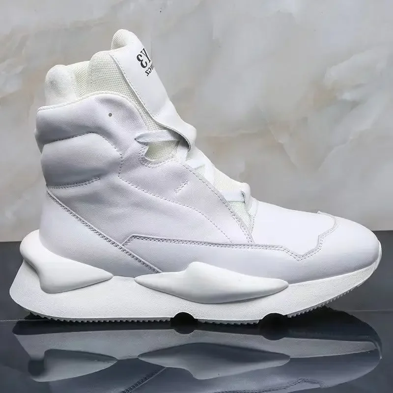 Nové zľavnené pánske topánky Hrubá výška výšky Zvyšovanie príležitostných topánok pre tínedžerov High Top Comfort Running Sports Shoe