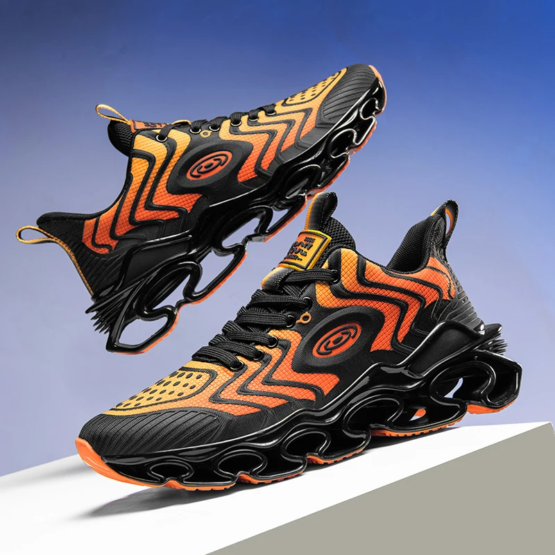 Nové čepeľne bežecké topánky Men Chunky protišmykové tenisky INS Trendy Male Športové topánky Outdoor Jogging Training Obesie