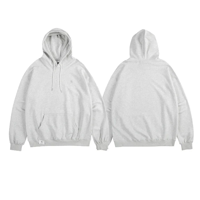 Nové šialenstvo mikiny pevné farby Čisté muži Ženy Comfort Comast Hoodie Vysoká látka biela šedá bavlna mdns pullovs