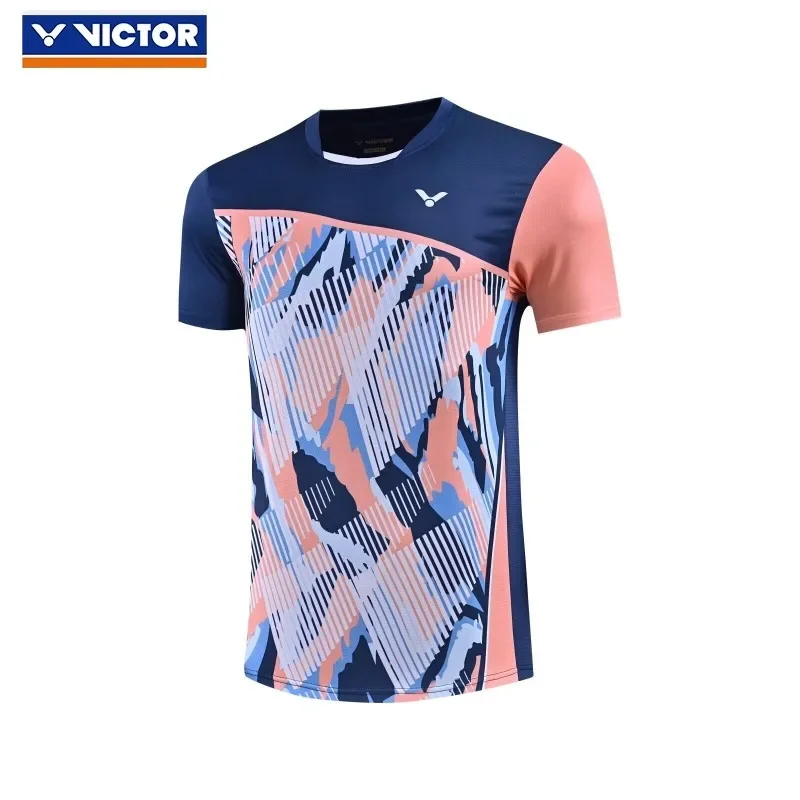 Nové športové tričko Victor Top top badminton Wear Men páry rýchle sušenie krátke rukávy priedušné rýchle sušenie bežecká posilňovňa žena