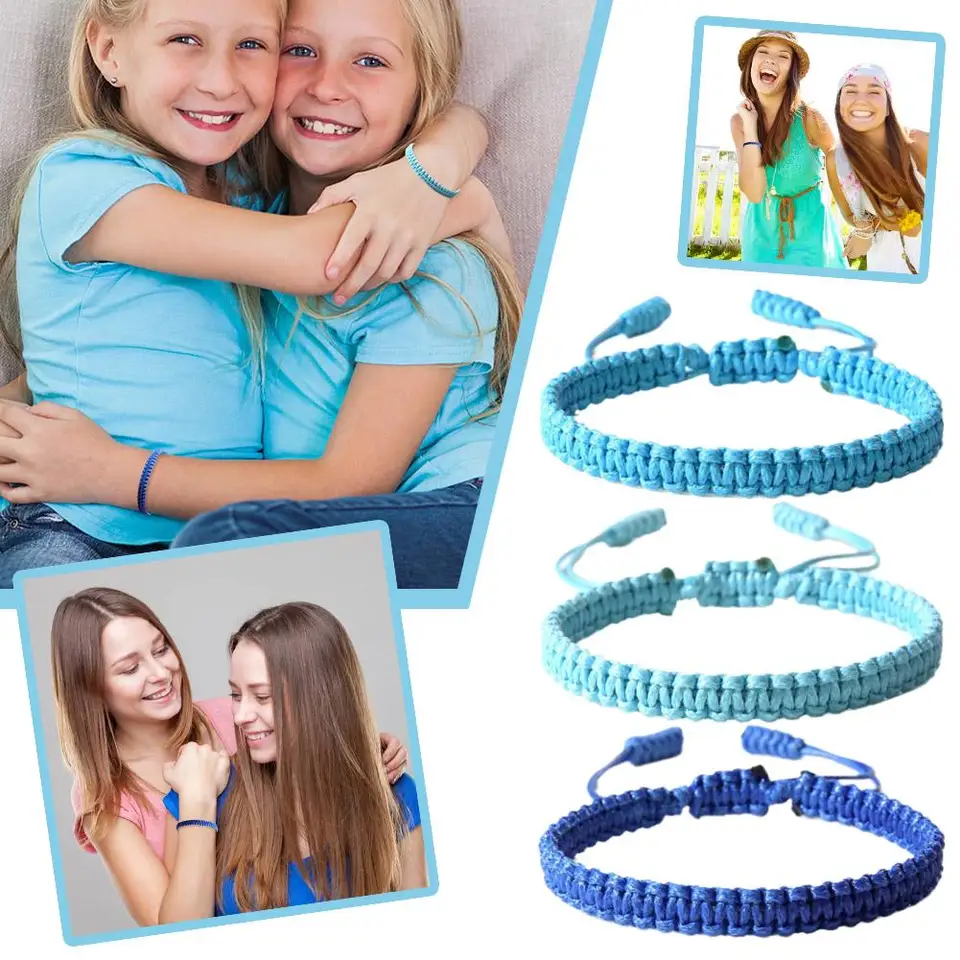 Nové štýly voskovú linku ručne vyrábané spletené náramok s nastaviteľným párom Náramok Darček pre kamarátky Ženy Men Bangles Wholesal P7S0