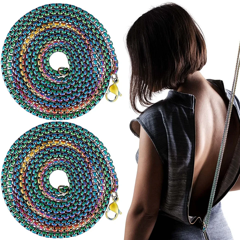 Nové ženy pomocný nástroj pre šaty ťahá odev zadnú pomocnú reťazovú reťaz predlžovanie dlhej rukoväte KPOP Assistant Zipper Evening DIY