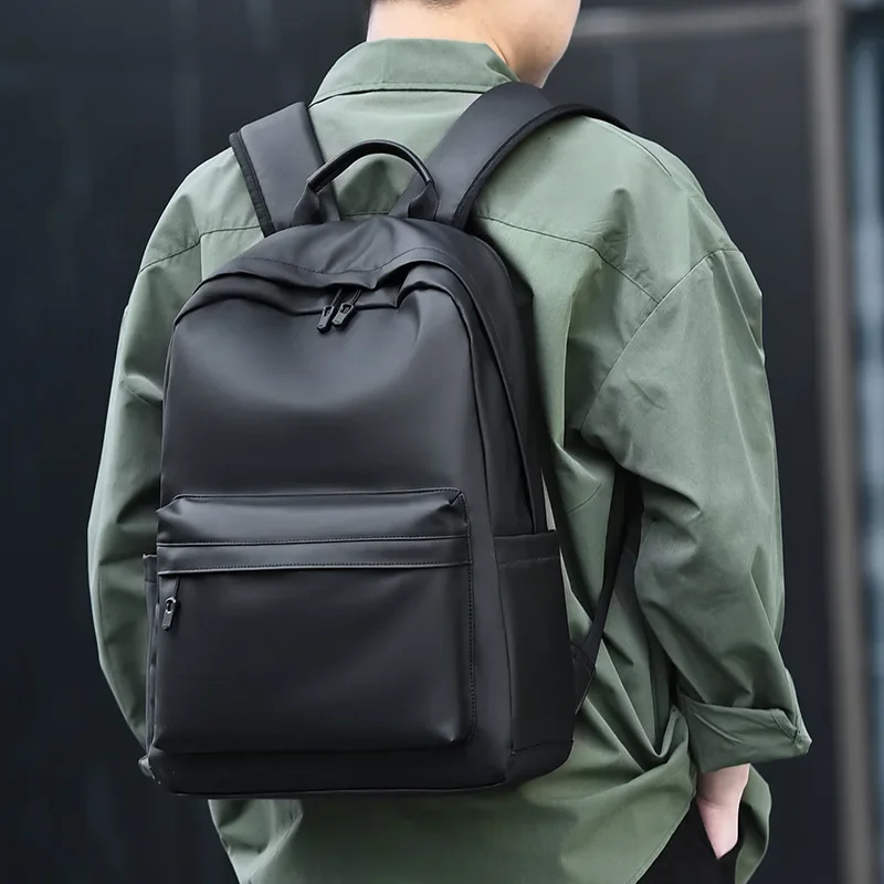 Noví módne muži Oxford Batch Black School Bags pre teenagerových chlapcov 15,6 palca notebook batohov Mochila Masculina Vysoko kvalitný 가방