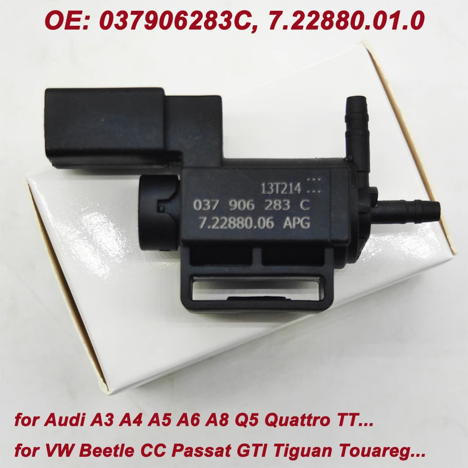 Nový 037906283c 7228806 EGR Vákuový solenoidný ventil pre Audi A3 A4 A5 A6 A8 Q5 TT VW Beetle CC Passat GTI 7.22880.06 722880010