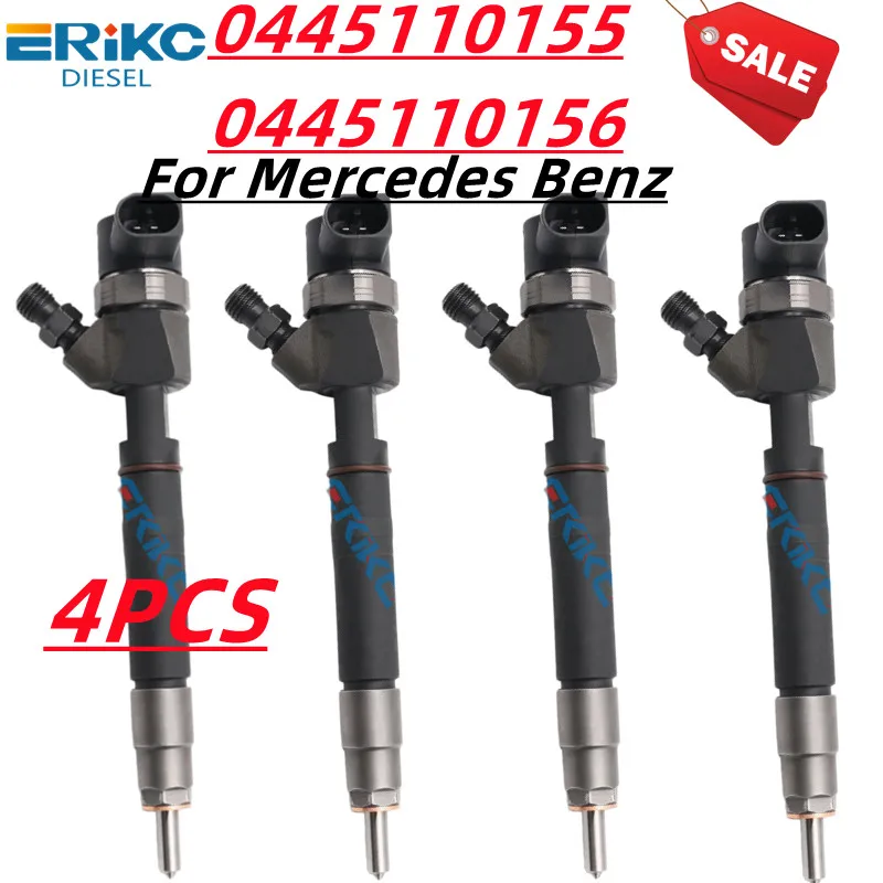 Nový 0445110155 0445110156 Common Rail Injector A6480700187 6480700187 0986435135 pre Mercedes Benz 0 445 110 155 0 445 110 156