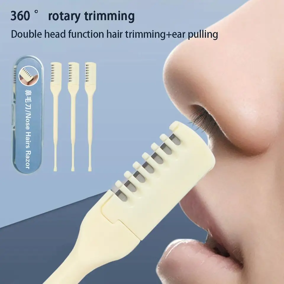 NOVÝ 1/2/3KS High-end Nose Hair Zastrihovač pohodlný 360 Rotujúce nosné výstrižky nosa nosa REVERVER HLASOVÝ RUCNHELD Nástroj