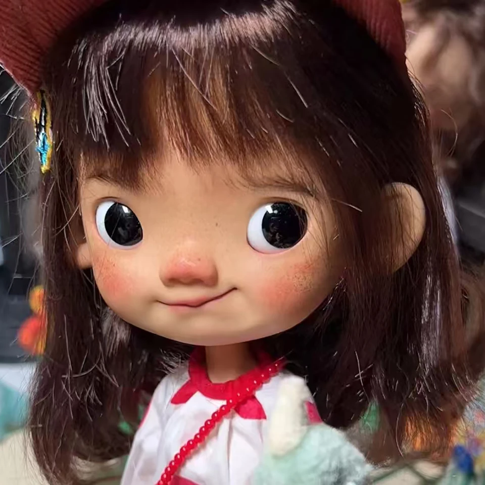 NOVÝ 1/6 BJD DOLL BIG HEAD Krásna bábika Živica Material DIY GIRL DOLL DOLO