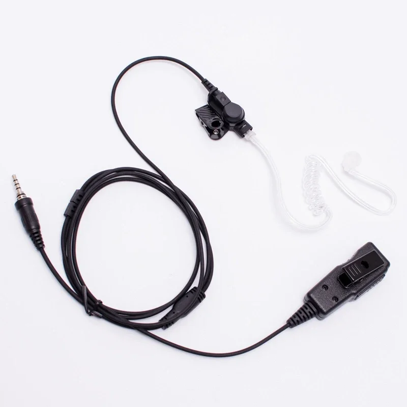 Nový 1 kolík FBI vzduchová trubica PTT MIC náhlavná súprava pre Yaesu VX-7R VX-6R VX6R VX7R VX-250E HX471 HX460 VX-127 VX-170 WALLIE Talkie