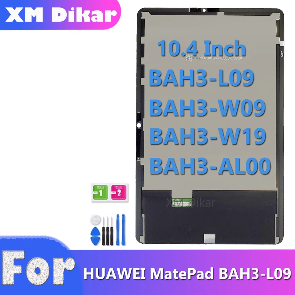 Nový 10,4 palcový LCD pre Huawei Matepad Bah3-L09 Bah3-W09 Bah3-W19 Bah3-Al00 LCD Display Display Display Digitator Plane Lackbl