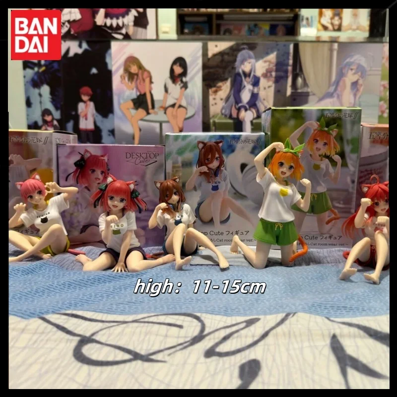 NOVÝ 11 cm Bandai The Quintessential Quintuplets Anime postava roztomilý 5 štýlov modelové ozdoby kolekcie vianočné darčeky