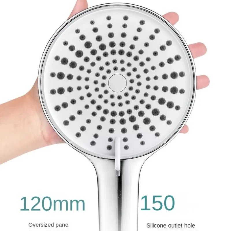 NOVÝ 12 cm VEĽKÝ PANEL RUCKELD Sprchova hlava 3 Funkcie tlaková voda šetrenie sprchovej hlavy kohútik náhradné kúpeľňové doplnky