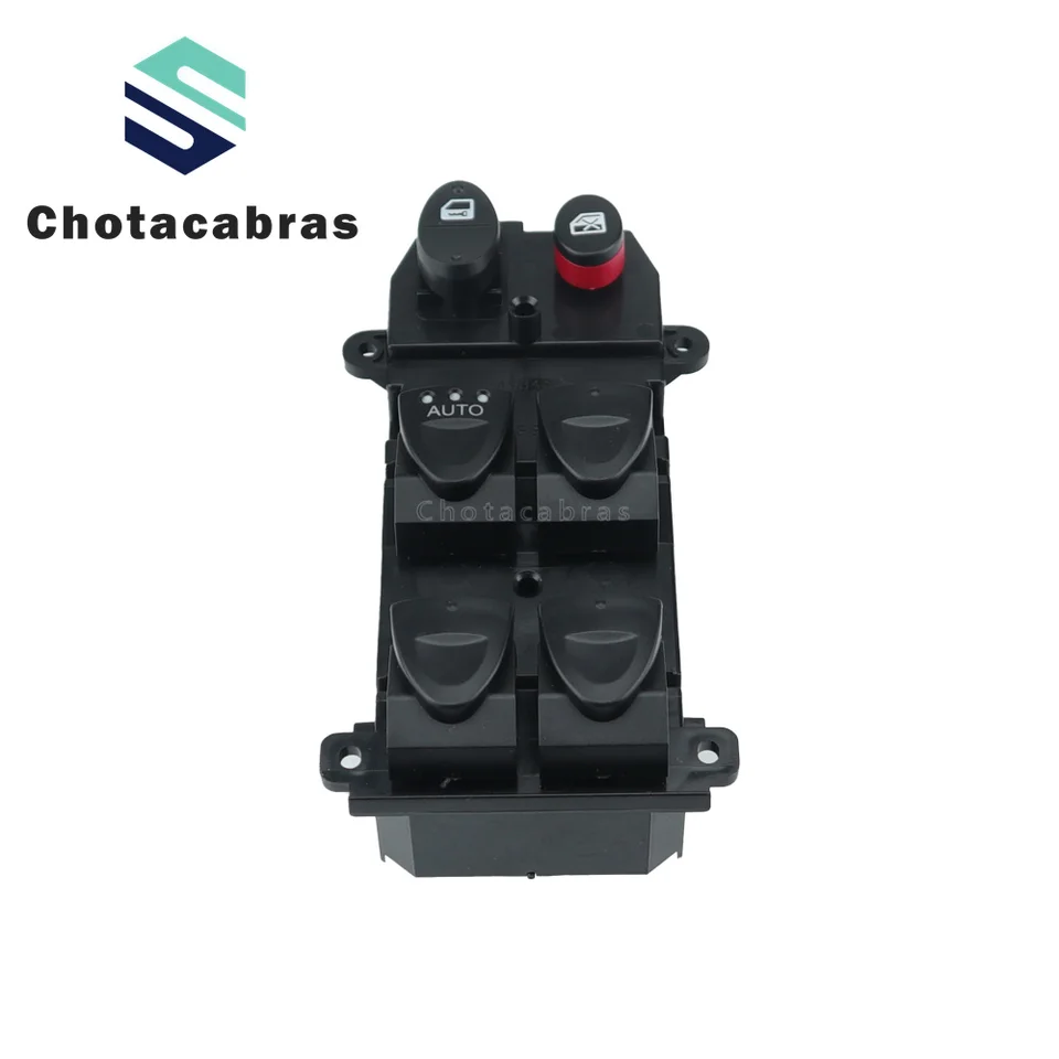 Nový 1pc čierny elektrický napájací okenný spínač vozidla Dvere Casement Casement Glass Spínač 35750-SNV-H51 pre Honda Civic FA1