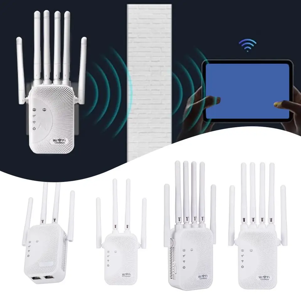 Nový 2,4+5G Gigabit Dual-Band WiFi Signgifier zosilňovač domácej steny siete King Wireless