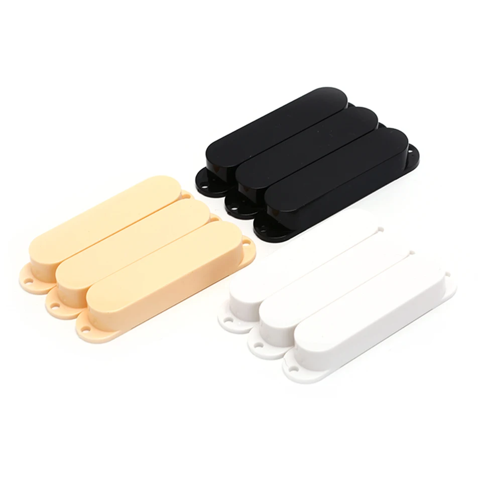 Nový 2019 pre Strat Electric Guitar Black White Yellow High Kvalitné zatvorené plastové obaly na gitaru s jednou cievkou