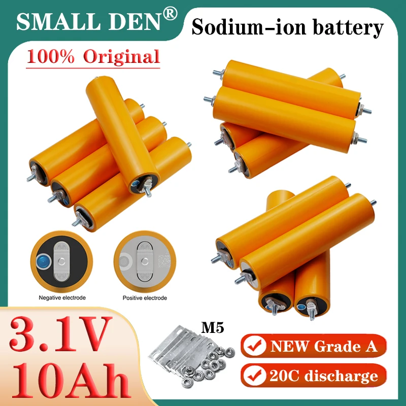 Nový 3,1V 10AH sodíka-ión Nabíjateľná batéria Originálny stupeň A 20C High-Power DIY 12V 24 V Elektrické náradie Dva kolesá Motocykel