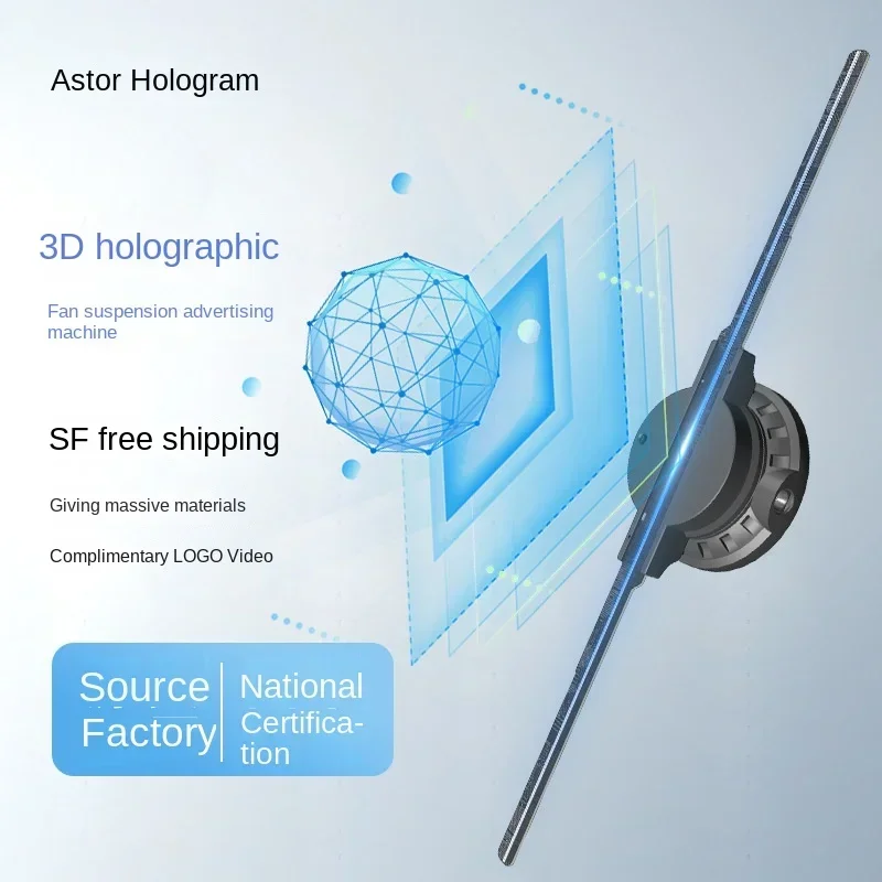 Nový 3D holografický reklamný hráč s ultra tenkým dizajnom 48 cm