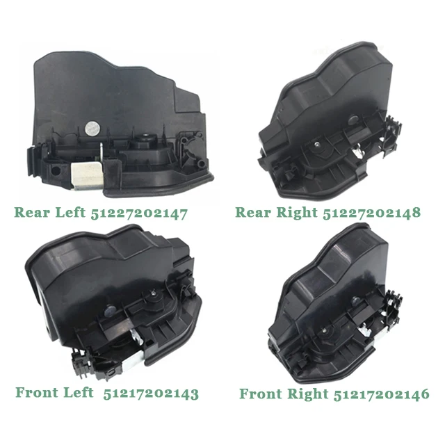 NOVÝ 51217202143 Dverový zámok Umiestnenie Zamknutia Zásadla predného zadného zadného zadného vľavo pre BMW E90 E60 E65 E66 M3 M5 Z4 M6 X6 E70
