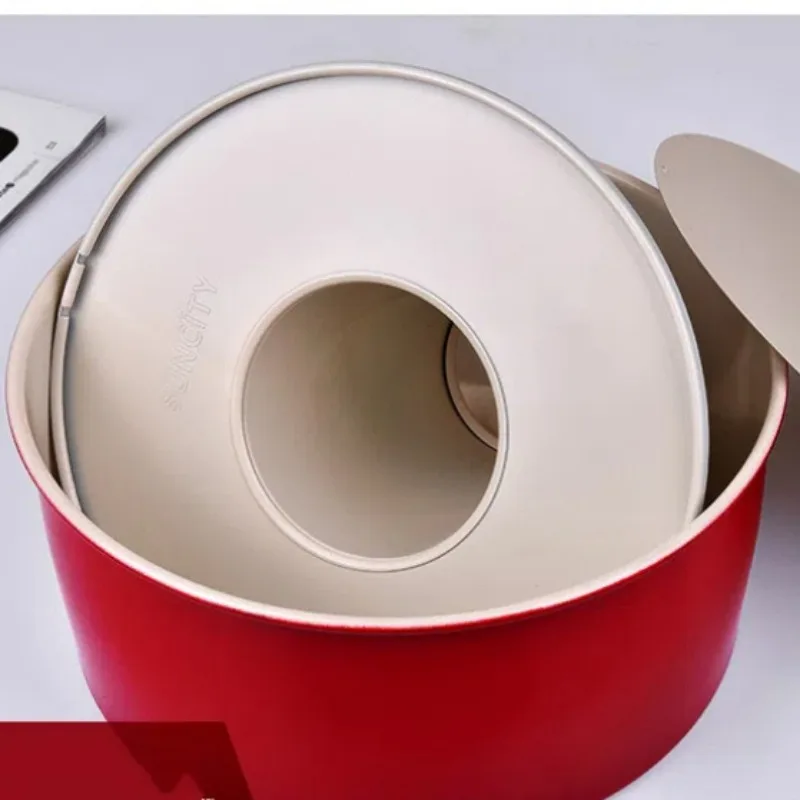 Nový 6-8 palcový kruhový kreatívny dutina dutina non slepá koláč forma uhlíkovú oceľ Materiál koláč na pečenie podnos potravinového materiálu
