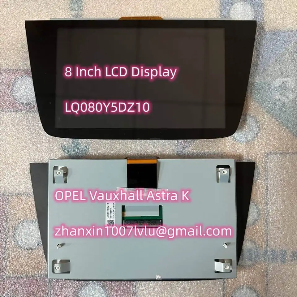 Nový 8 -palcový náhradný LCD displej LQ080Y5DZ10 pre Opel Vauxhall Navi 900 IntelliLink Audio Audio Multimedia Navigation Radio Radio