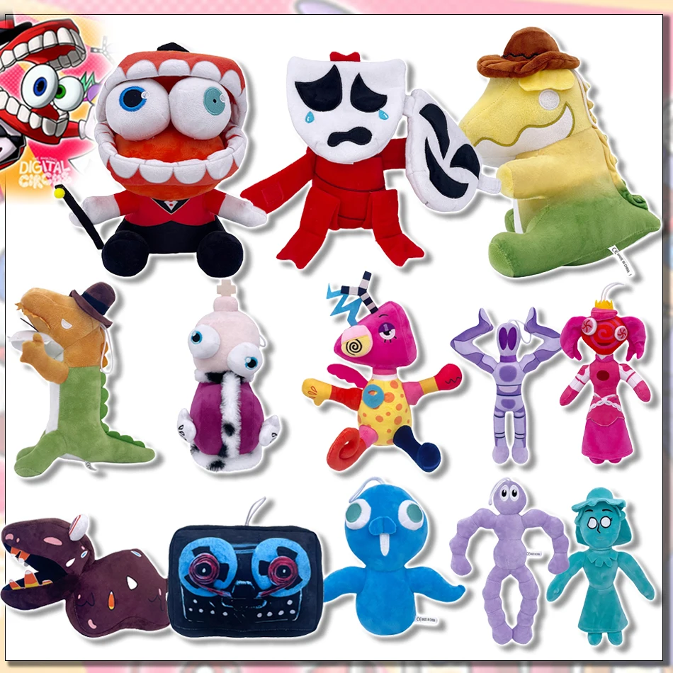 Nový Amaz Digitálny cirkus plyšový figúrka sada hračiek Doll Ragatha Zooboble Gummigoo Kinger Gangle Caine Soft