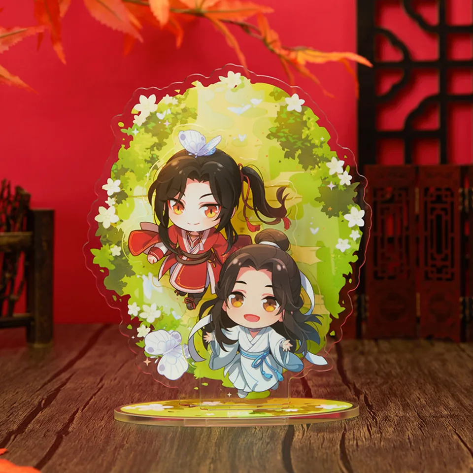 Nový anime tian guan ci fu xie lian hua cheng akrylic bl stand figula figula cp modelovú dosku priehľadné stolové dekorácie cosplay darček