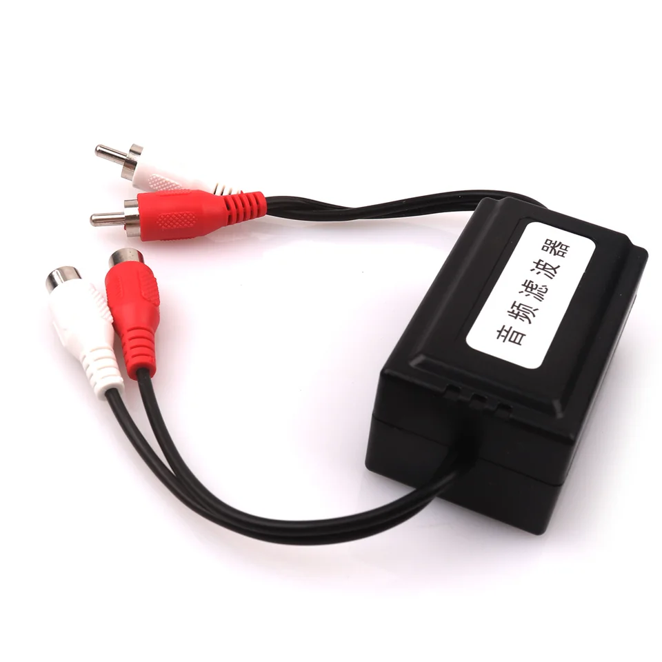 Nový automobil RCA zosilňovač zvukový hluk Izolátor Izolátor 2 6,3 x 3,8 x 3 cm