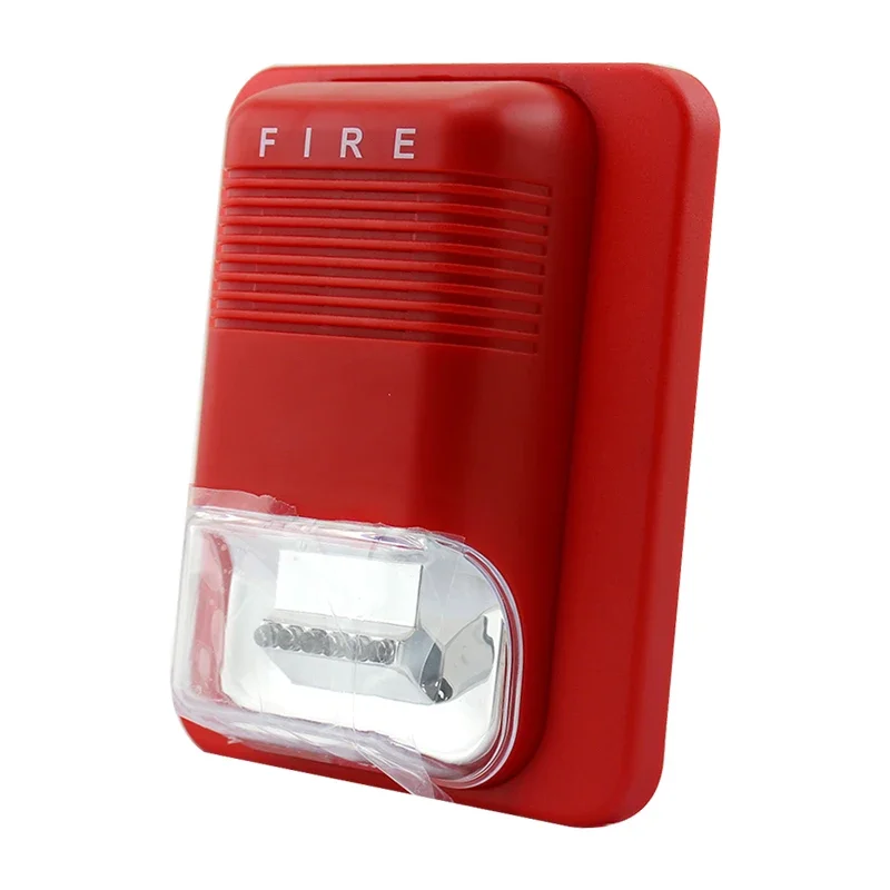 Nový bezdrôtový High DB Sound DC5V Fire Alarm Núdzový poplach LED LED Strobe Siréna opakovač