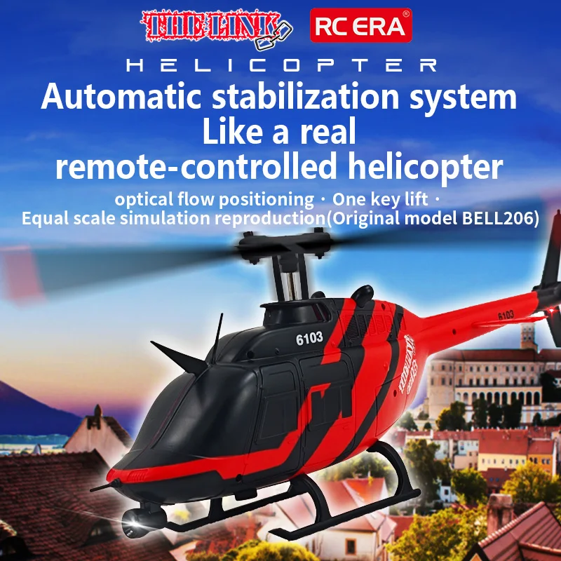 Nový C138 DELIN 1/33 6CH RC bez kefy s jednou čepeľou Aileron Free Helikoptéra Elektrický diaľkový ovládací model vrtuľníka pre dospelých