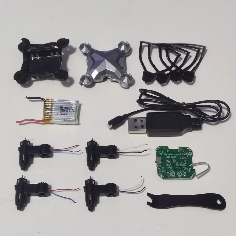 Nový DH-120 mini dron prijímajúci dosku/čepeľ/ochranný rám/batéria/USB nabíjací drôt/Body/Motor Arm Screw