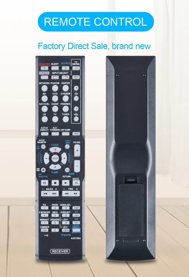 Nový diaľkový ovládač AXD7692 AV pre Pioneer AV prijímača VSX-823 VSX-828-S VSX-528-S VSX-60 VSX-1125 VSX-43 VSX-1012 VSX-325